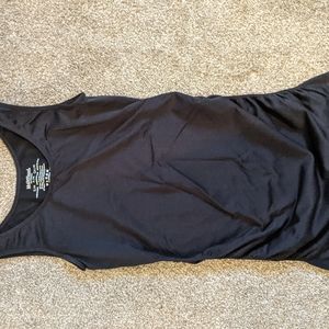 Black maternity tank top